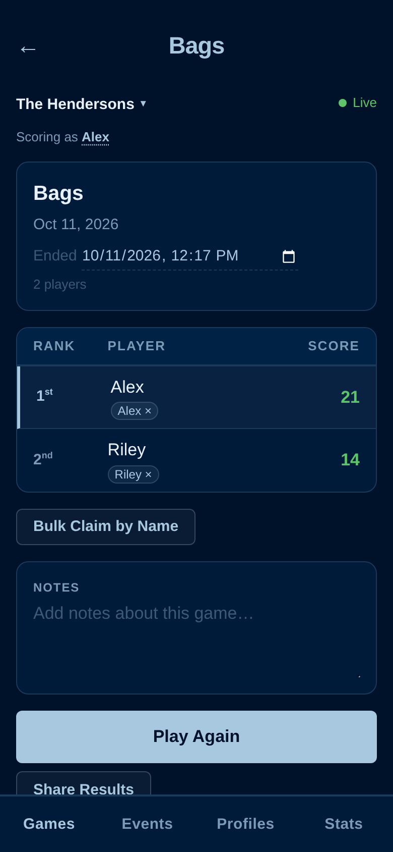 Game detail